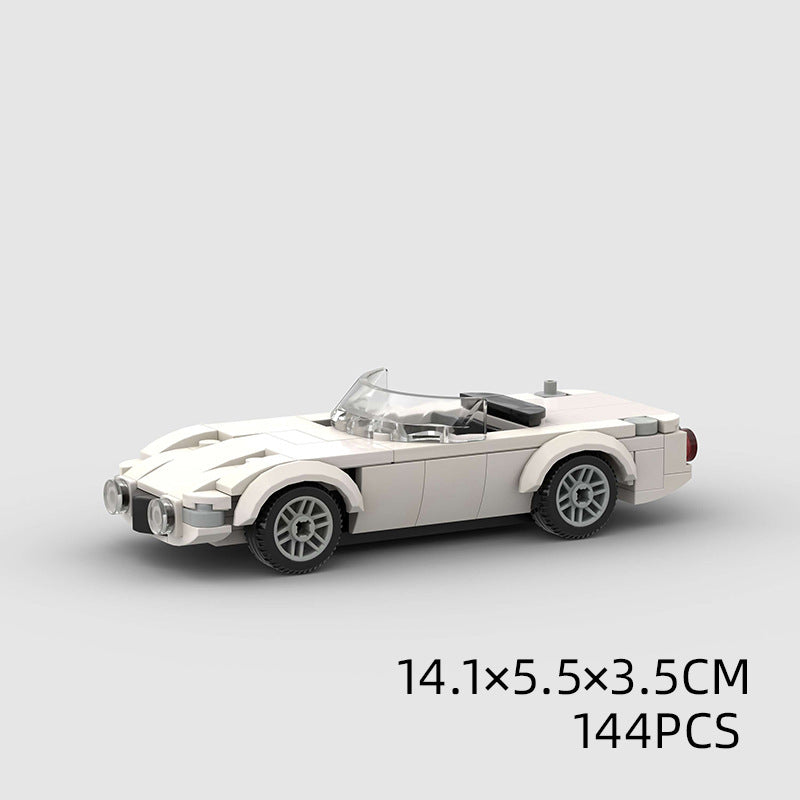 Jouets pour enfants Modèle de voiture Voiture de sport et petites briques de construction MOC Jouets éducatifs
