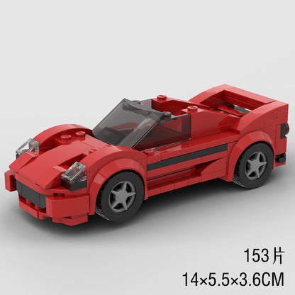 Jouets pour enfants Modèle de voiture Voiture de sport et petites briques de construction MOC Jouets éducatifs