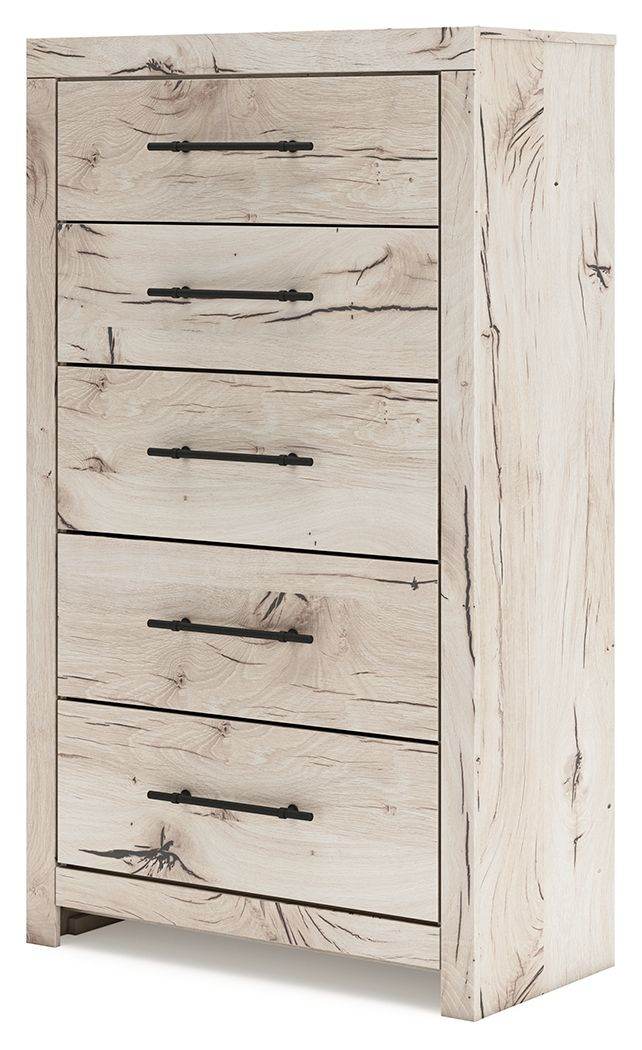 Lawroy - Five Drawer Chest - Light Natural-2