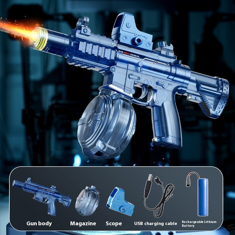 Nouveau pistolet à eau électrique Ice Mouse Ice Explosion, haute vitesse, tir continu, rechargement à liaison, grande capacité pour enfants