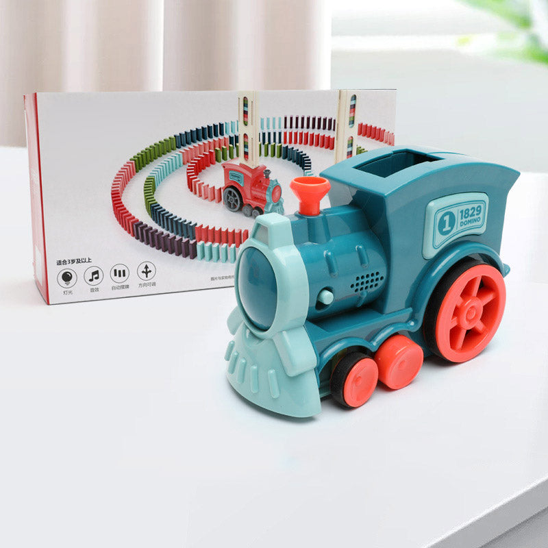 Juguetes de tren de dominó