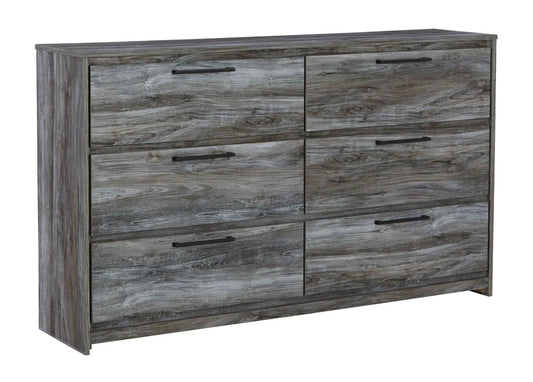 Gray Six Drawer Baystorm Dresser High Storage Beachy Style Furniture-0