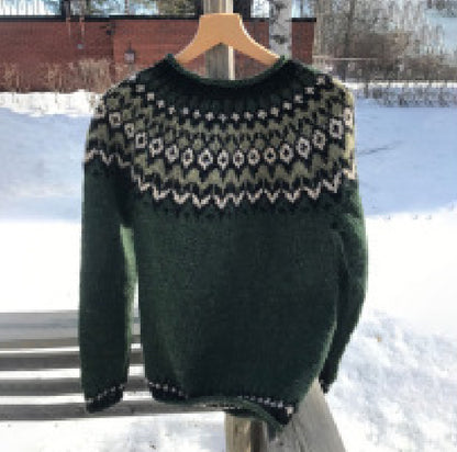 Pull Femme Col Rond Multicolore Ample Tendance