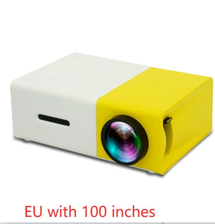 Proyector portátil 3D HD LED Cine en casa HDMI compatible con USB de audio Proyector YG300 Mini proyector