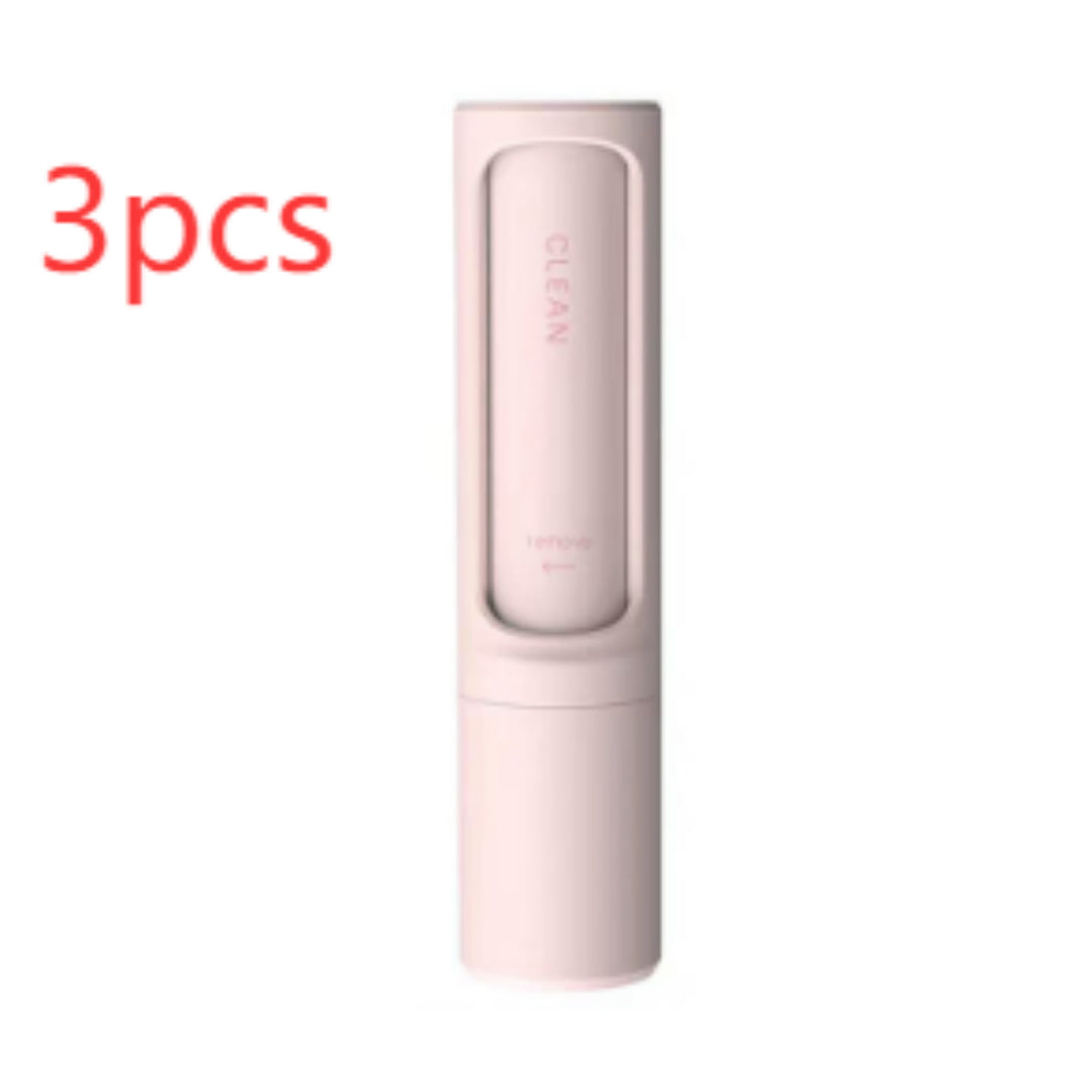 Cepillo y rodillo quitapelusas portátil reutilizable 2 en 1 para mascotas