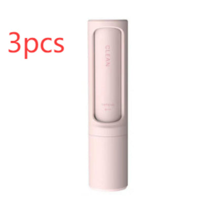 Cepillo y rodillo quitapelusas portátil reutilizable 2 en 1 para mascotas