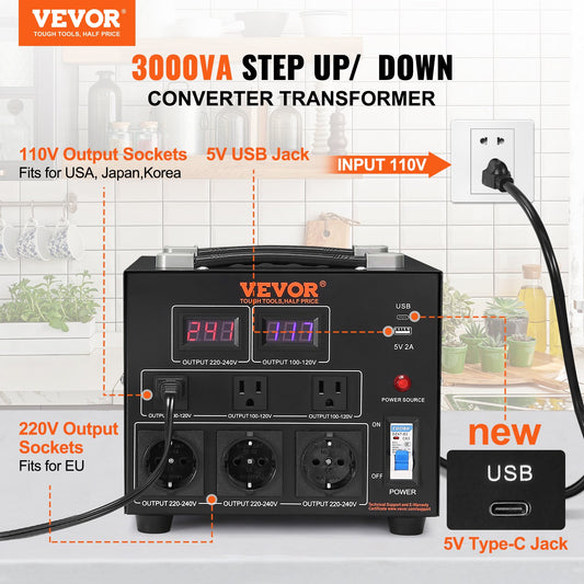 Voltage Converter Transformer, 3000W