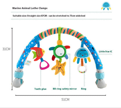 Hochet de lit suspendu pour bébé, Clip de lit pour nouveau-né, Clip de voiture, Ornements, Jouet de confort pour bébé