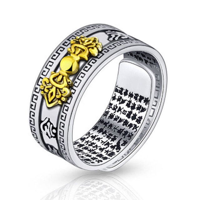 Bague-bracelet unisexe Pixiu Feng Shui chinois