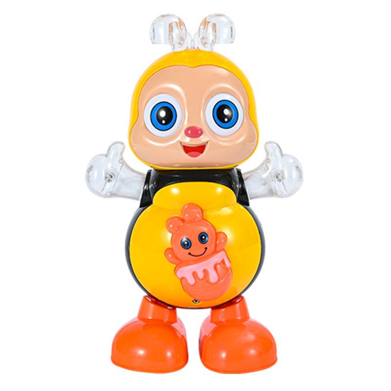 Swing Cartoon Bee Electric Lamplight Music Toy