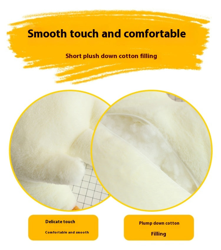 Grande peluche oreiller Mignonnes Oies Blanches