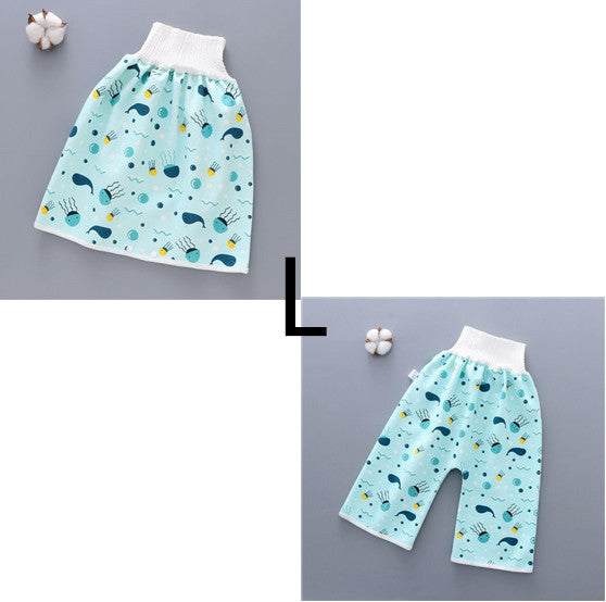 Jupe-couche bébé en coton et fibre de bambou