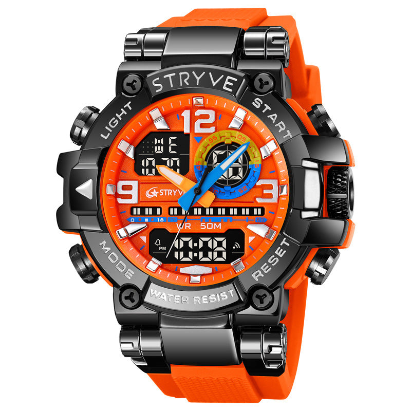 Nuevo reloj electrónico luminoso deportivo colorido impermeable, reloj multifuncional para estudiantes