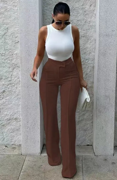 Pantalones de campana ajustados