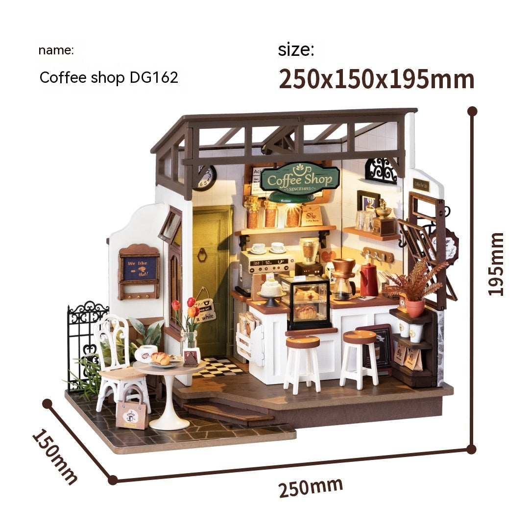 Maison de campagne DIY en bois, puzzle 3D, modèle à assembler