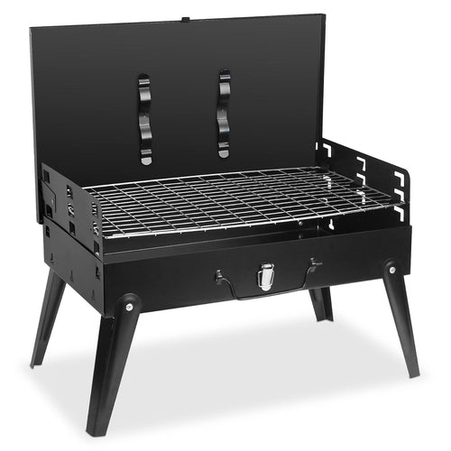 Portable Charcoal Grill Foldable BBQ Suitcase Grill