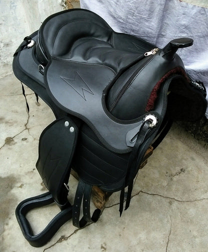 Synthetic Western Style Treeless Horse Saddle size 15"- 18"