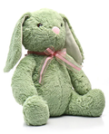 Peluche Lapin Super Doux Vert - Longueur 36 cm