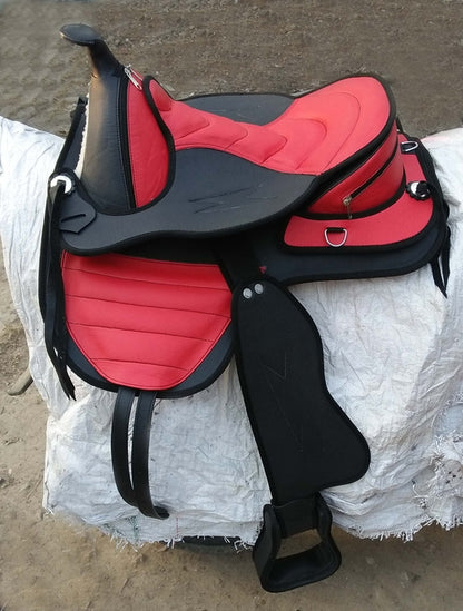 Synthetic Western Style Treeless Horse Saddle size 15" to 18"