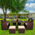 Wicker Patio Dining Set