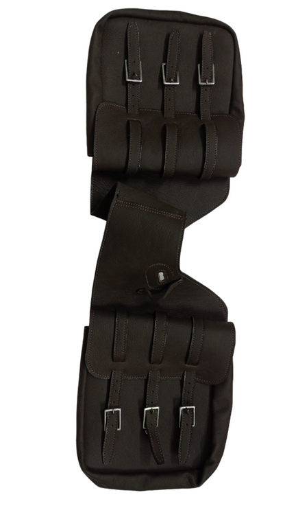 Sacoche de selle de cheval western en cuir véritable de vache