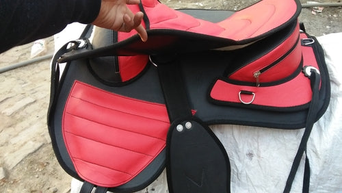 Synthetic Western Style Treeless Horse Saddle size 15" to 18"