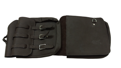 Sacoche de selle de cheval western en cuir véritable de vache