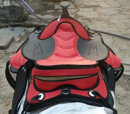 Synthetic Western Style Treeless Horse Saddle size 15" to 18"