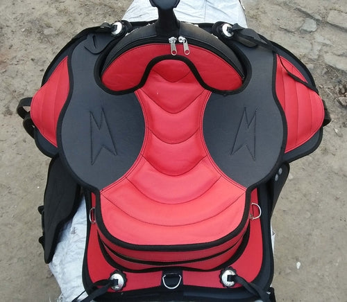 Synthetic Western Style Treeless Horse Saddle size 15" to 18"