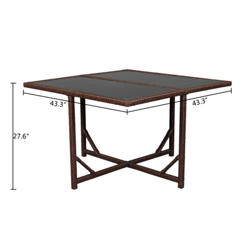 Wicker Patio Dining Set