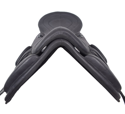 Treeless Freemax Leather English Horse Saddles Size 15" to 18" Inch