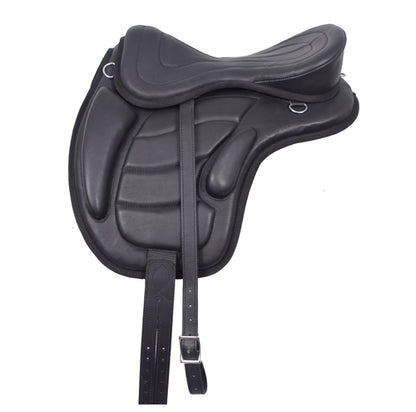 Treeless Freemax Leather English Horse Saddles Size 15" to 18" Inch