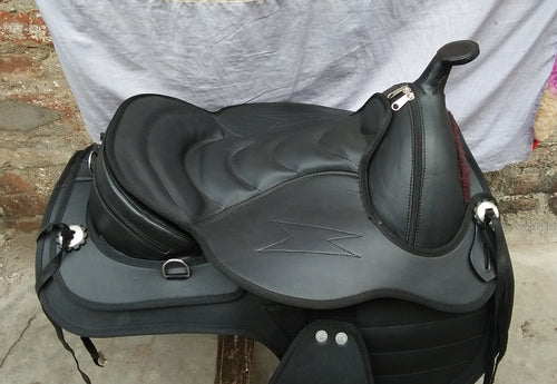 Synthetic Western Style Treeless Horse Saddle size 15"- 18"