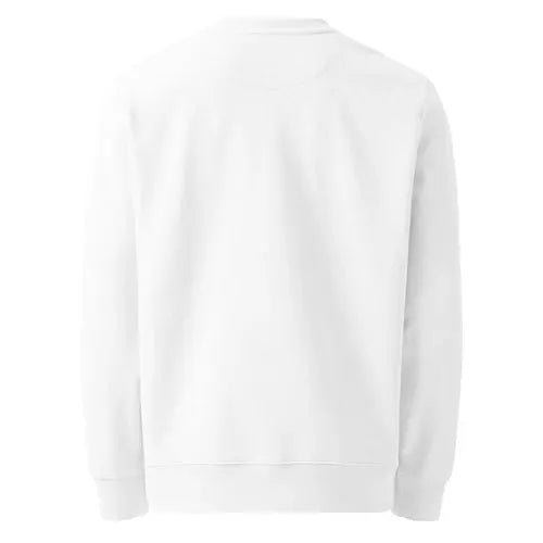 BYMANYC New York Unisex Organic Sweatshirt LOVE MANHATTAN, white organic cotton