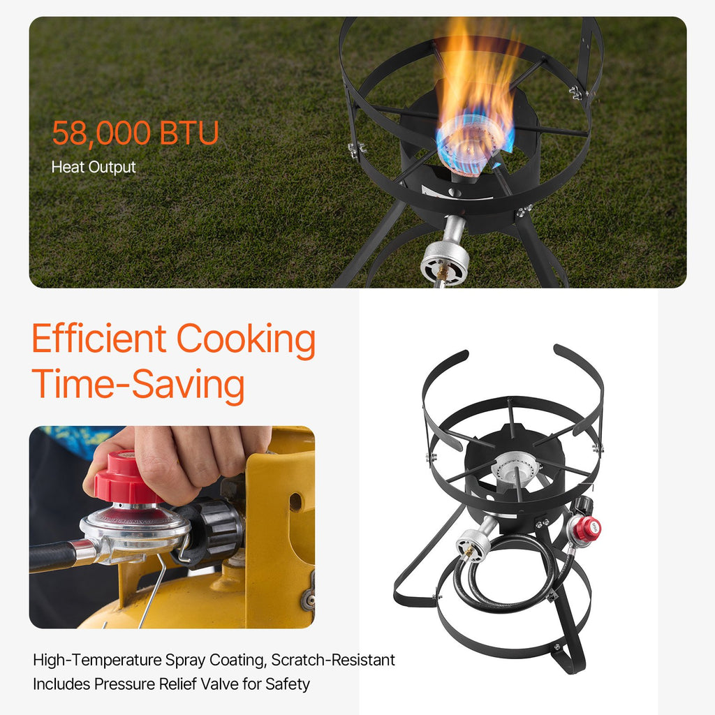 Friteuse à poisson et à ailes en aluminium de 9,5 litres, kit de friteuse extérieure au propane avec panier