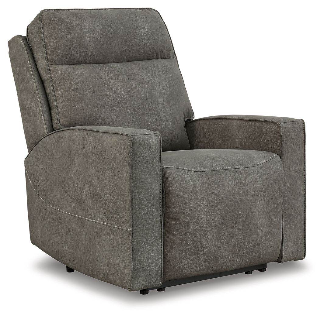 Next-Gen Durapella - Power Recliner / Adj Headrest - Fabric - Slate-0
