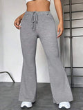 Pantalon de yoga européen et américain à coutures, pantalon évasé décontracté d'extérieur