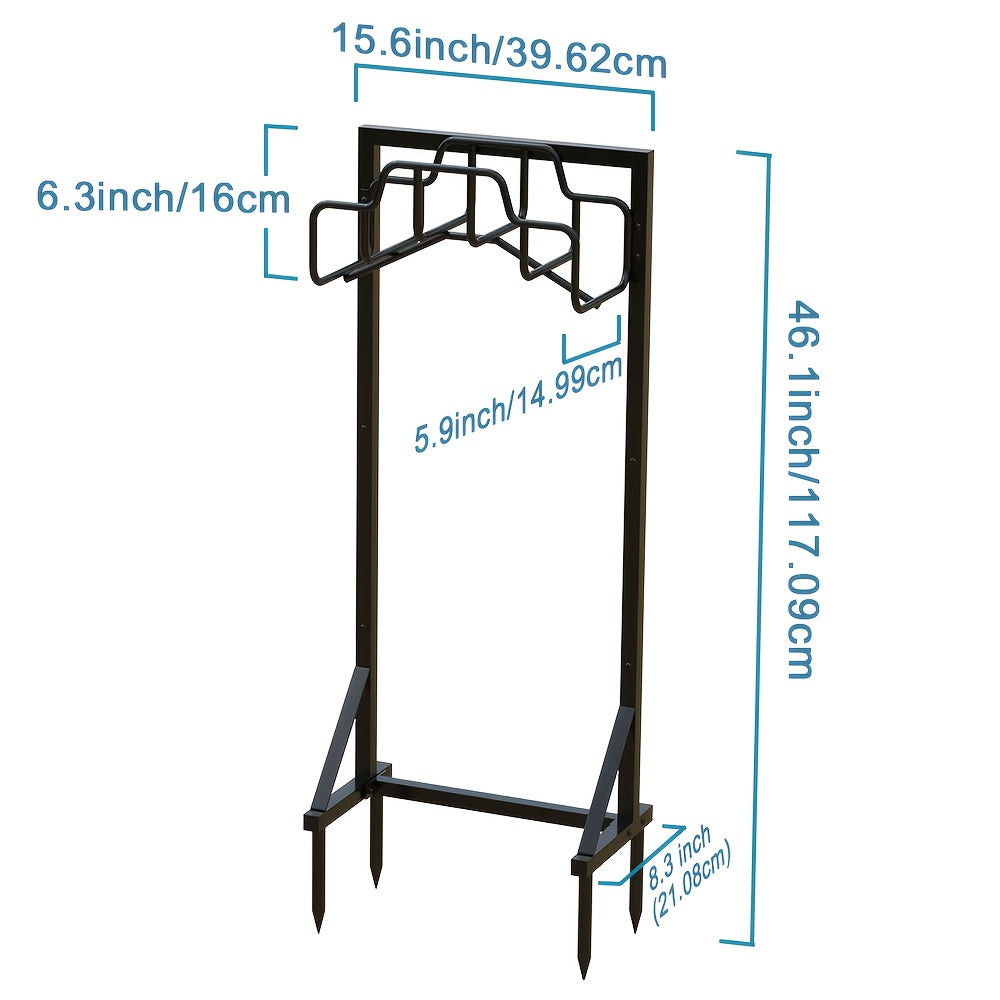 Metal Garden Hose Reel Holder Stand-1
