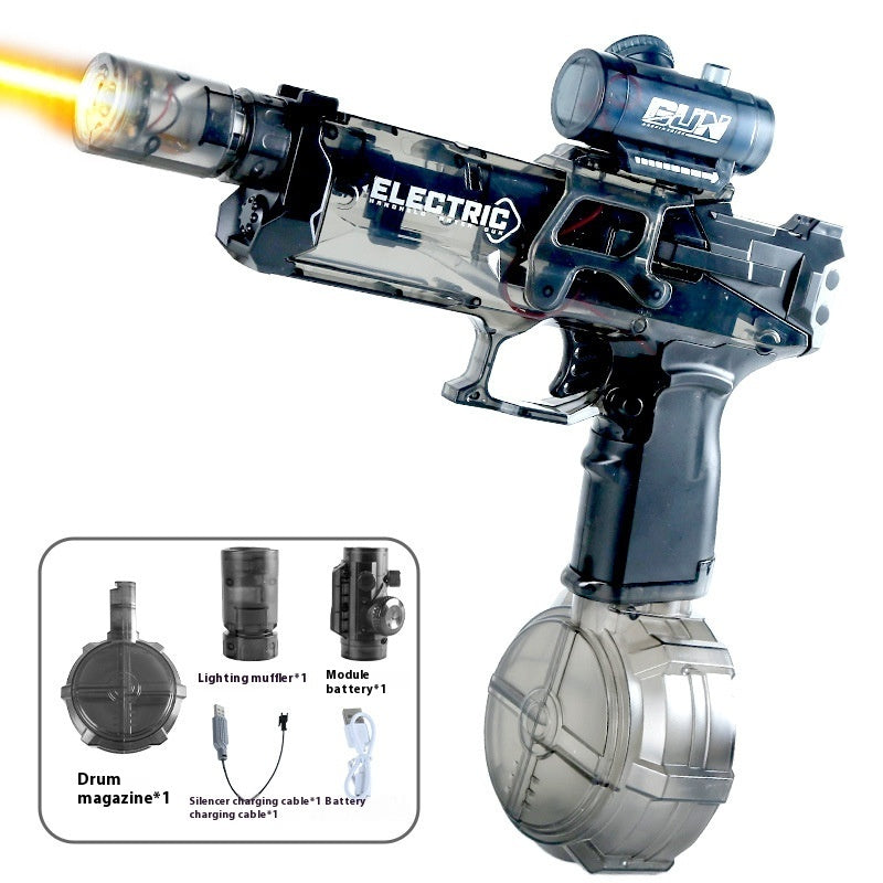 Nouveau pistolet à eau électrique Ice Mouse Ice Explosion, haute vitesse, tir continu, rechargement à liaison, grande capacité pour enfants