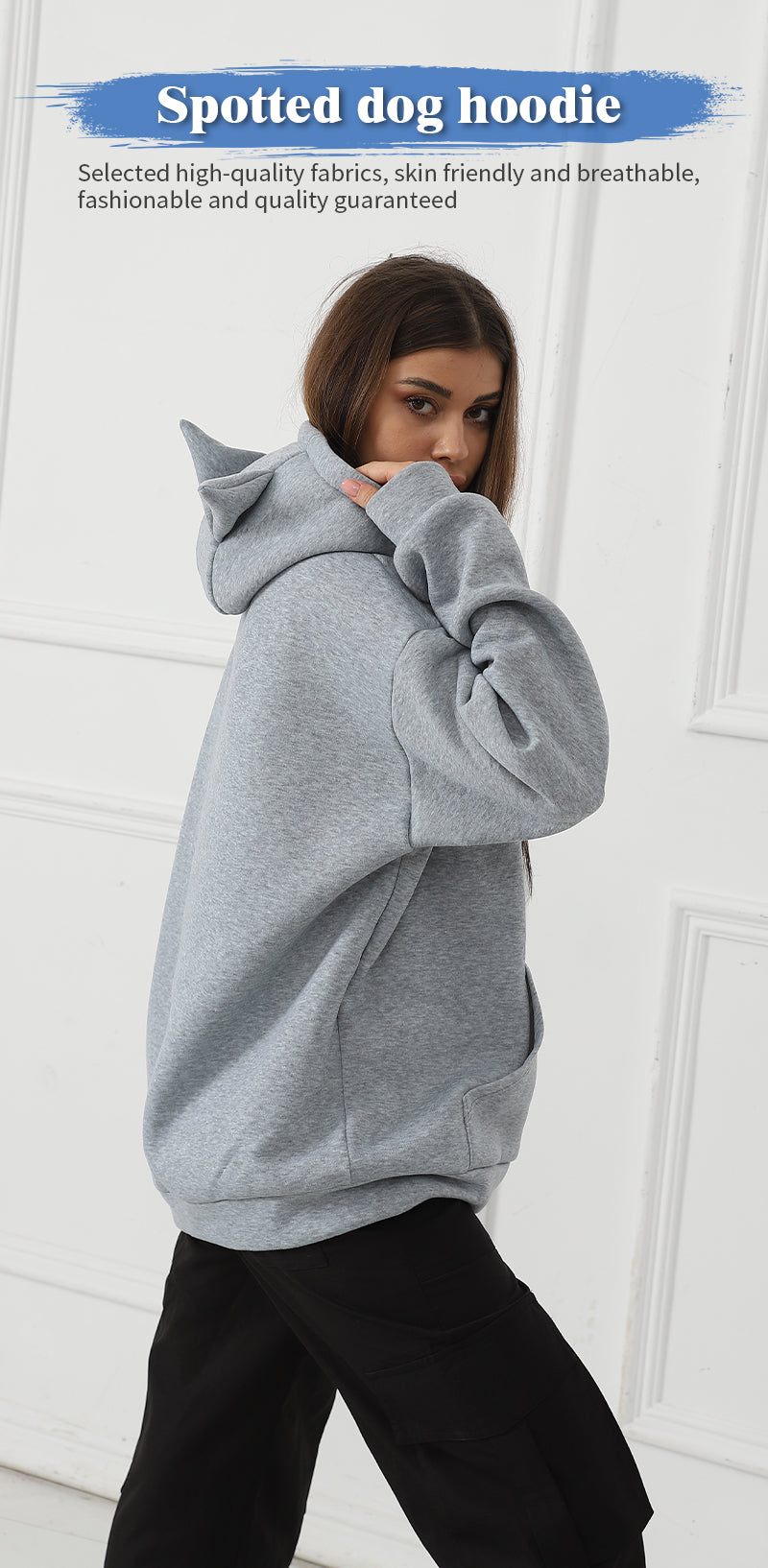 Sweat-shirt décontracté imprimé à manches longues pour femmes