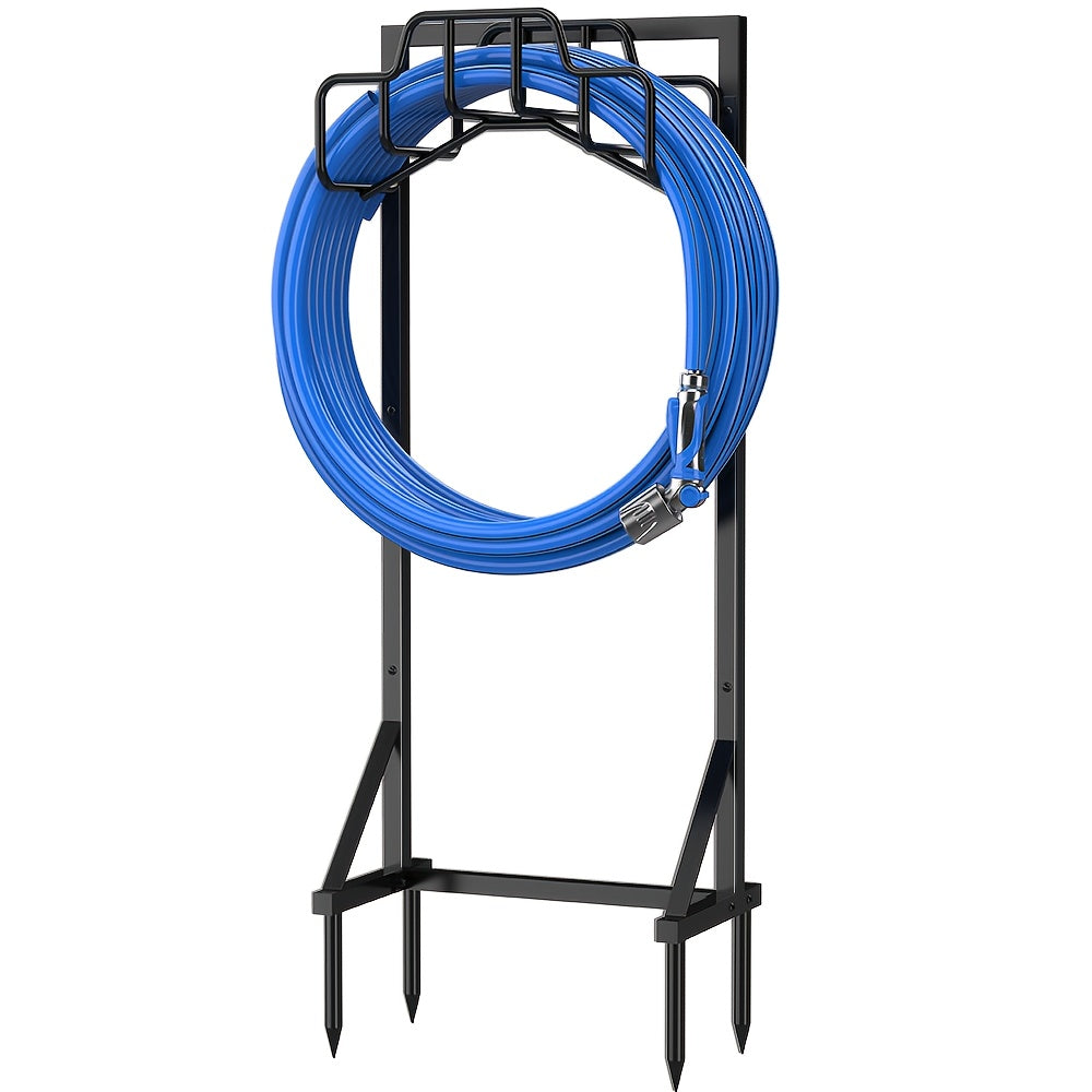 Metal Garden Hose Reel Holder Stand-3