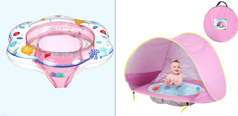 Tienda de playa para bebés, carpa de camping al aire libre para niños, plegable, impermeable, toldo parasol con protección UV.
