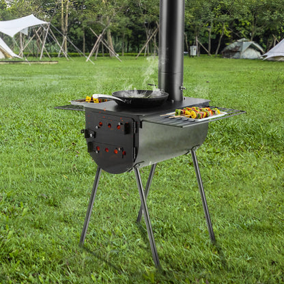 Wood Stove, 118 Inch, Alloy Steel Camping Tent Stove