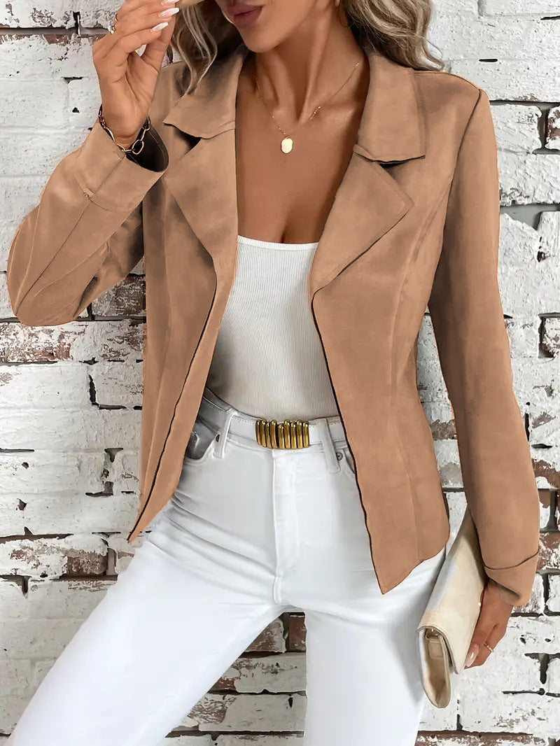 Chaqueta Cárdigan Elegante Entallada de Otoño e Invierno para Mujer