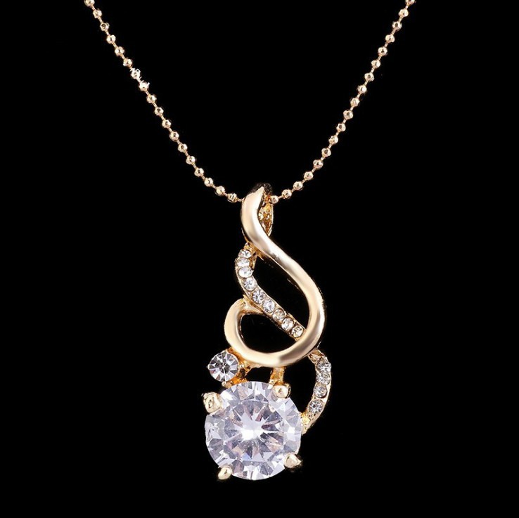 Boucles d'oreilles pendantes en cristal de zircon deux pièces