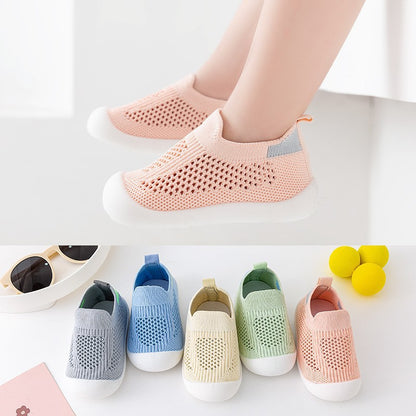 Chaussures Bébé Tout-petit Semelle Souple Antidérapantes Légères en Tissu Volant