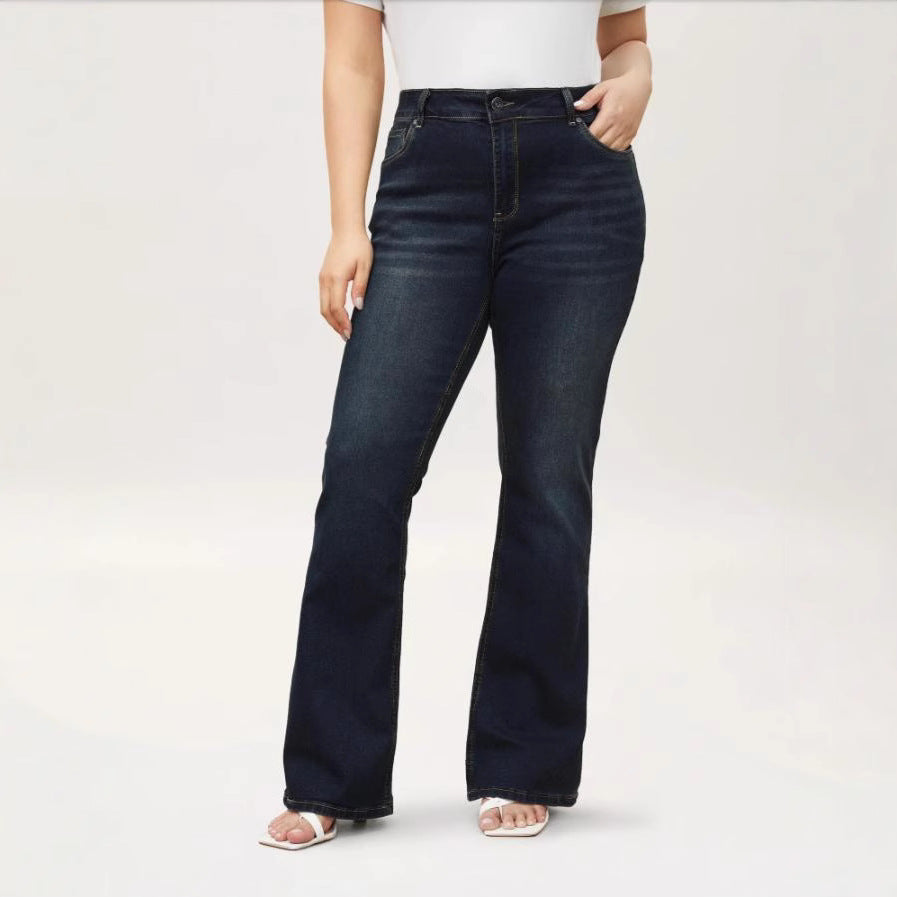 Jeans Femme Rétro Slim Amincissant Et Tendance