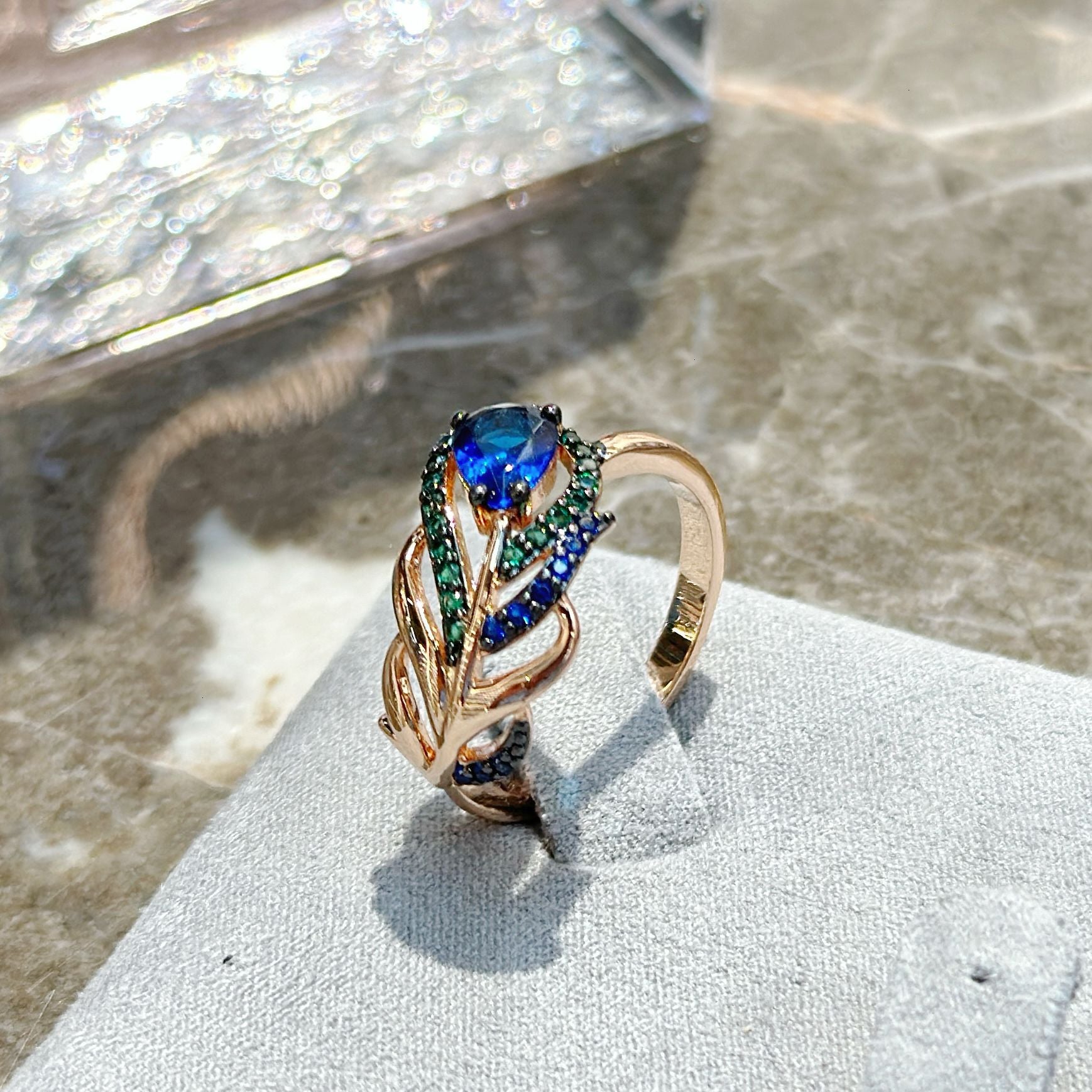 Bijoux en Zircon Micro Incrusté Or Rose Ornements