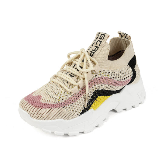 Zapatillas deportivas casuales para mujer, elegantes, ligeras y de suela blanda