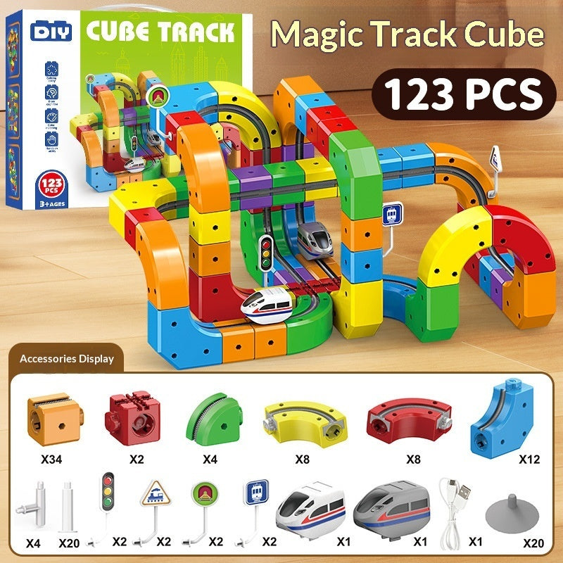 Jouet de blocs de construction électriques éducatifs pour enfants